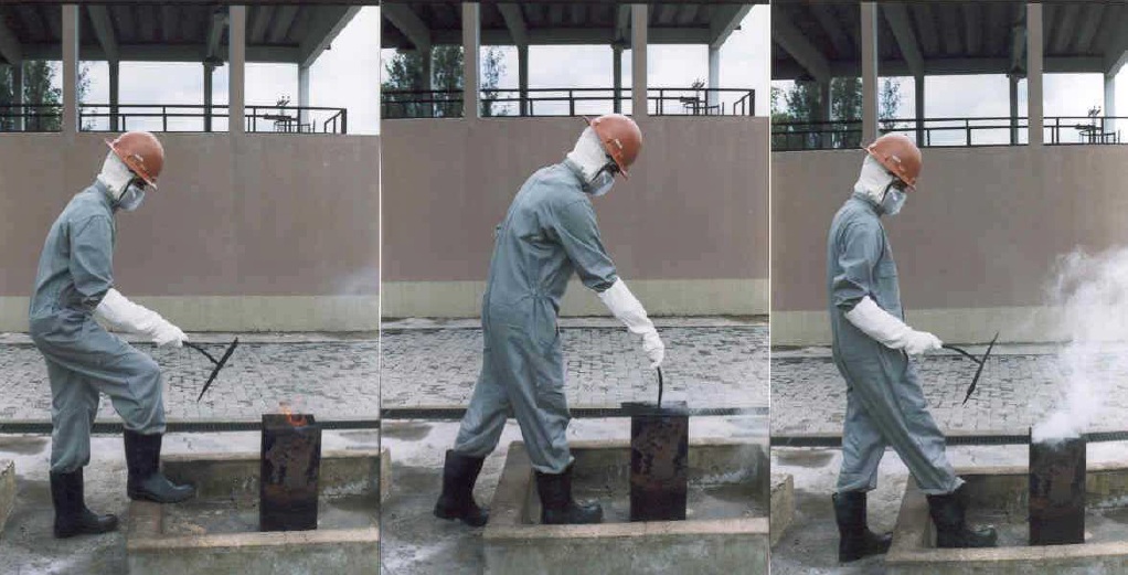 Incêndio na fase inicial