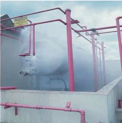 Incêndio na fase inicial