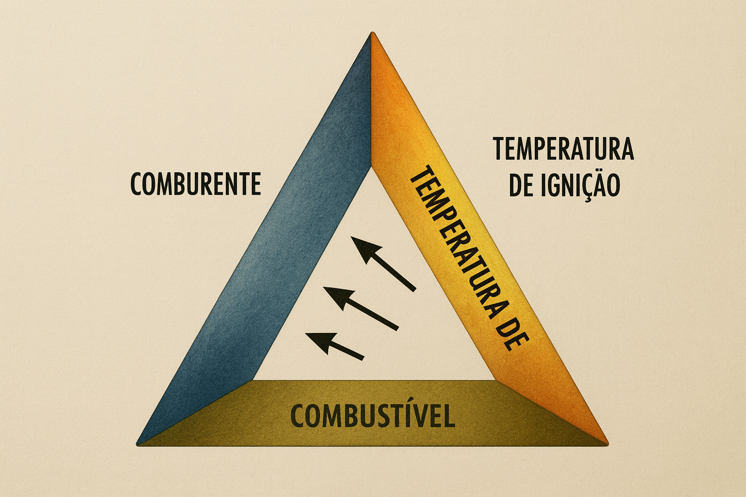 Incêndio na fase inicial